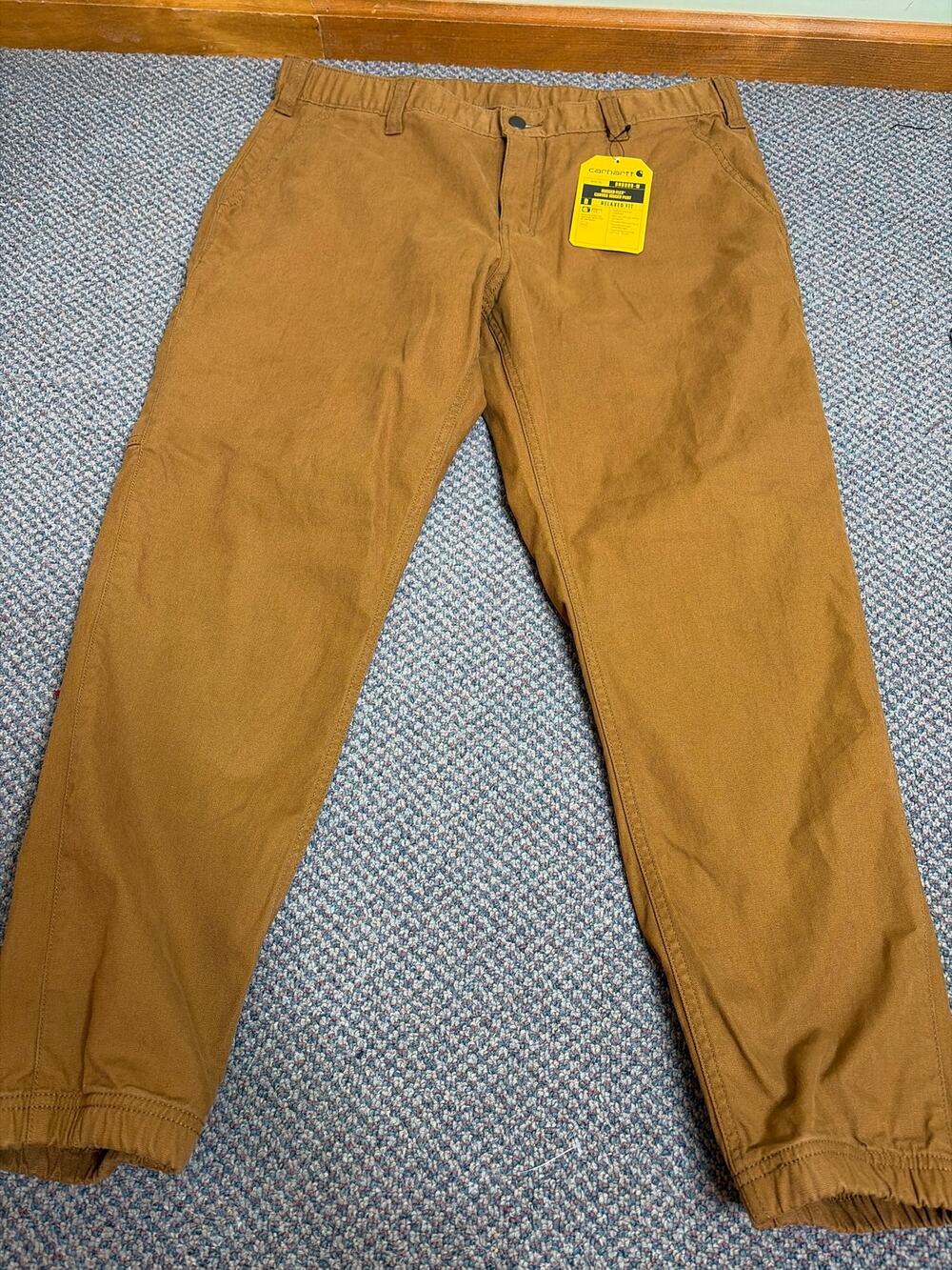 Carhartt Brown Rugged Flex Cargo Jogger 36 Short